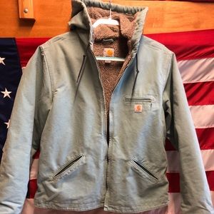 Womens Carhartt Jacket, Teal, XL, Great Condition